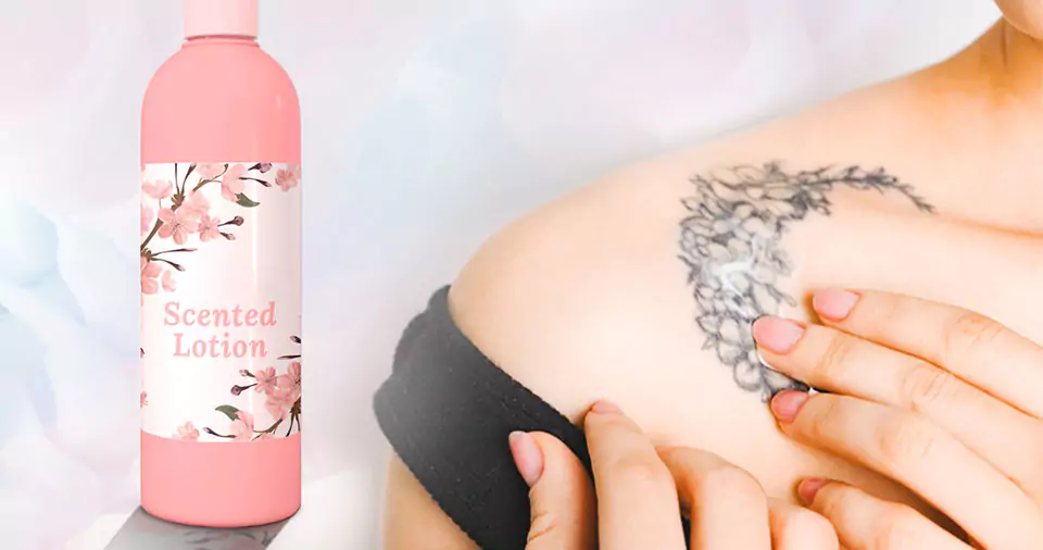 Can you use scented lotion on a healed tattoo