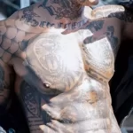 What is considered heavily tattooed