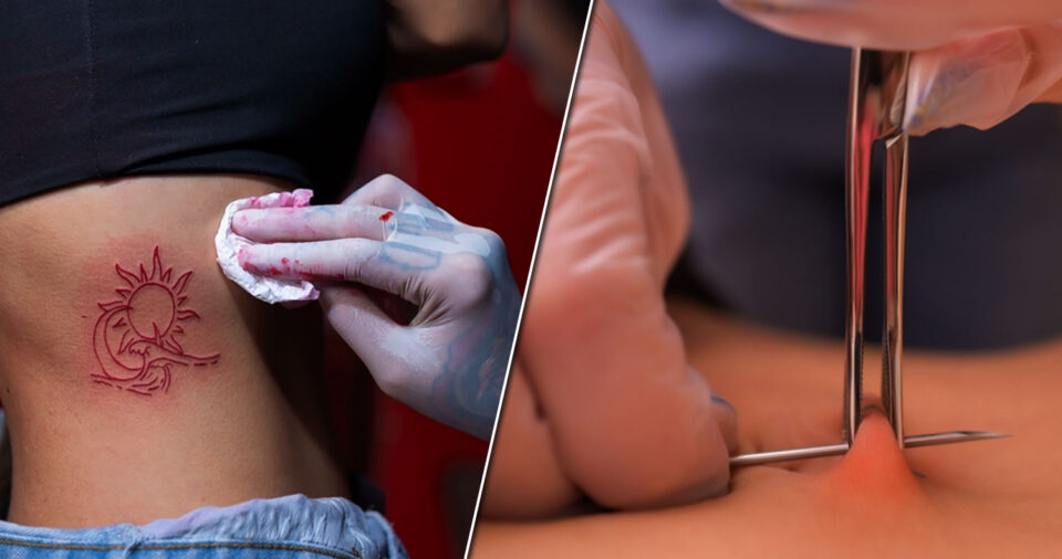 Do tattoos hurt more than piercings