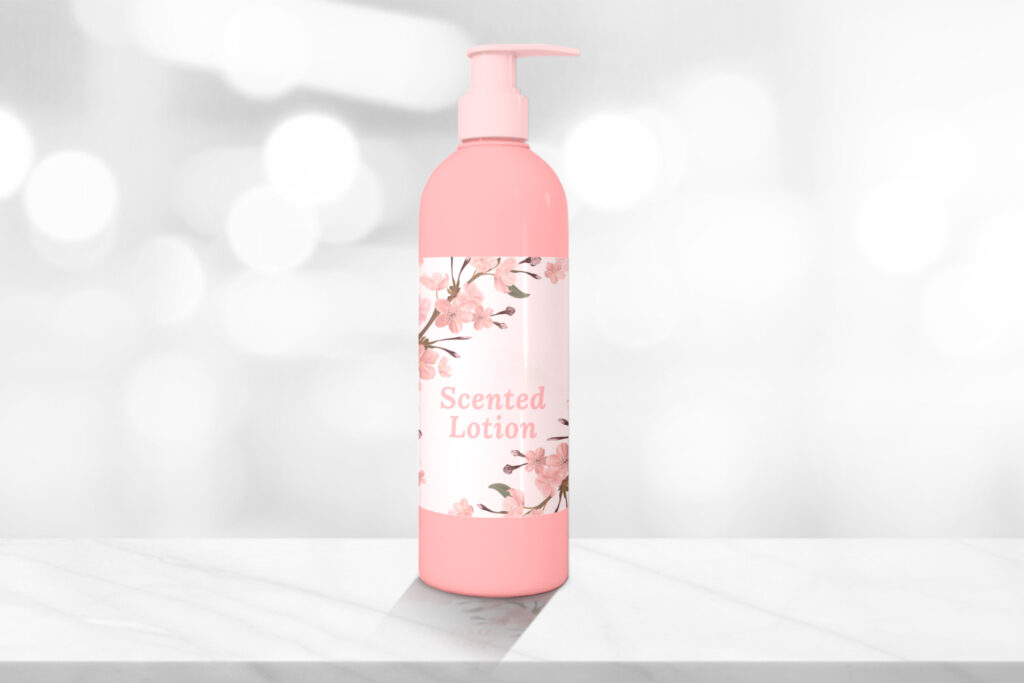 Ingredients in scented lotion