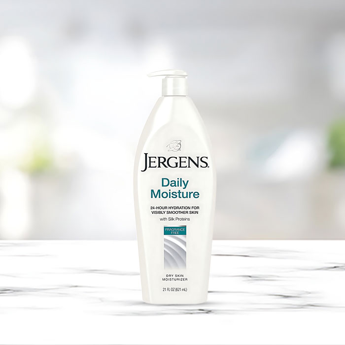 JERGENS Daily Moisture Dry Skin Moisturizer, Fragrance Free