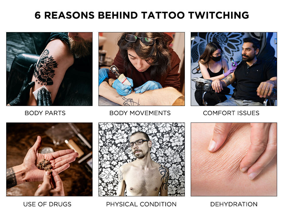 Reasons behind tattoo twitching