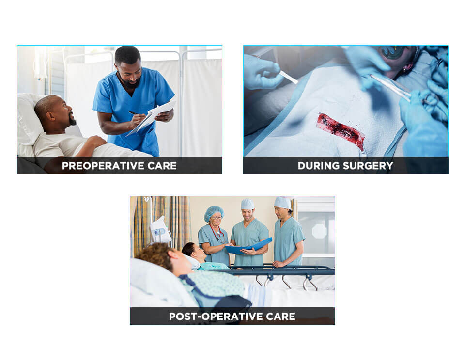 What does a surgery consists of