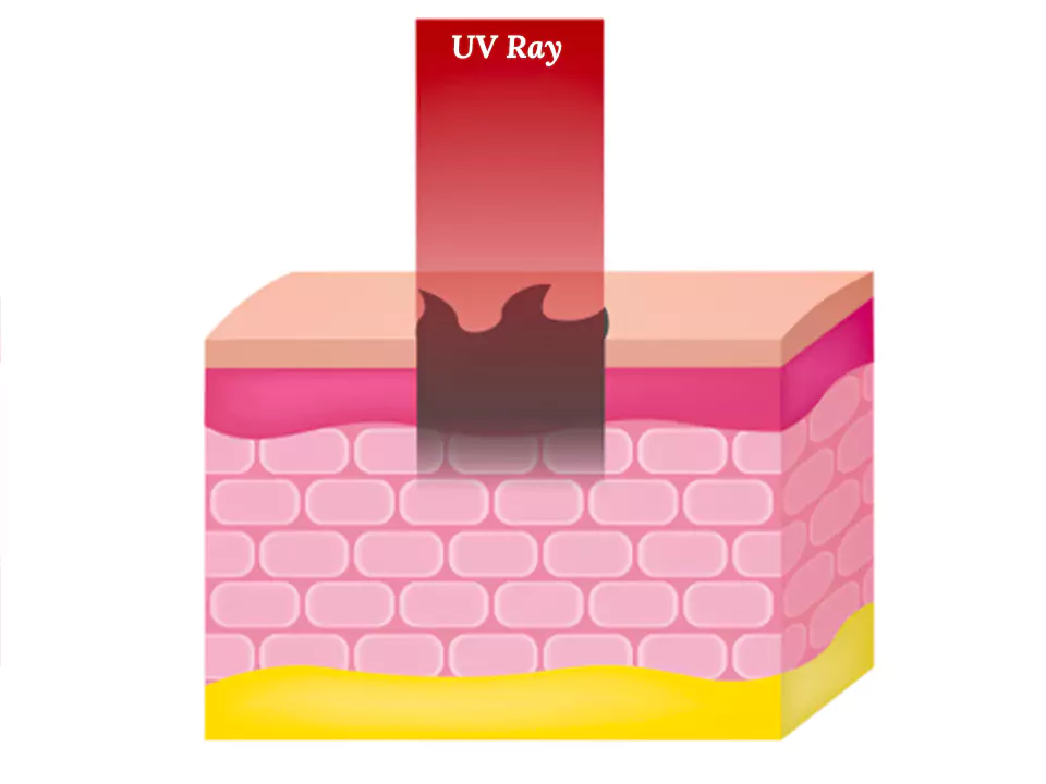 UV rays effect on tattoo