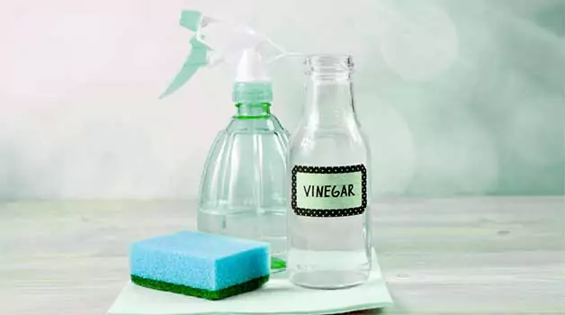 Vinegar + dishwasher soap