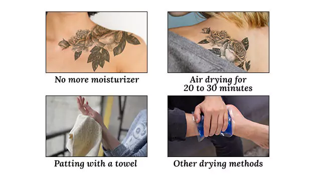 Ways to fix over-moisturized tattoos