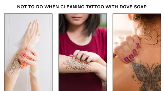 4 things not to do when cleaning tattoo with dove soap