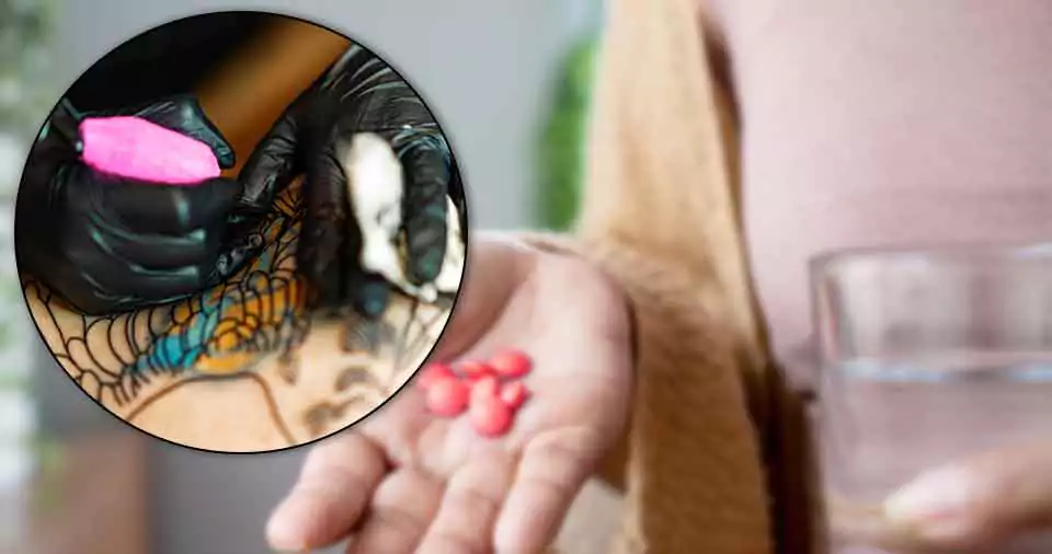 Can I take ibuprofen before a tattoo