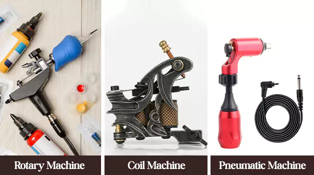 Different tattoo machines and their voltage