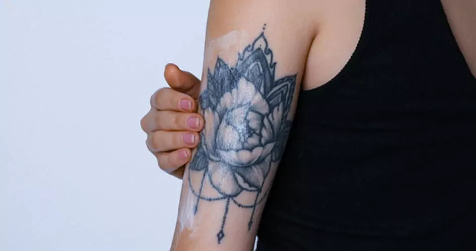 How to fix over-moisturized tattoo