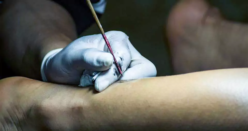 How to get a stick and poke off