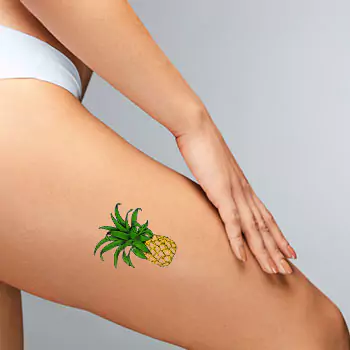 Pineapple on thigh