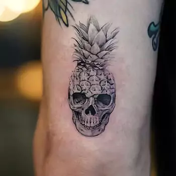 Pineapple with Skull