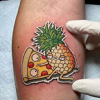 Pizza pineapple
