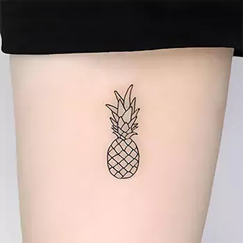 Simple pineapple tattoo