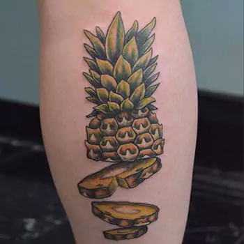 Sliced pineapple