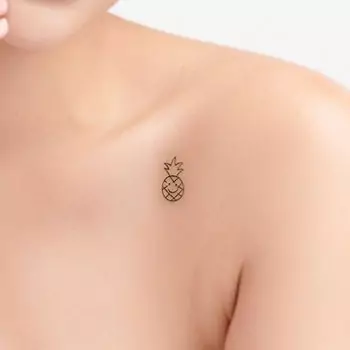 Tiny smiling pineapple