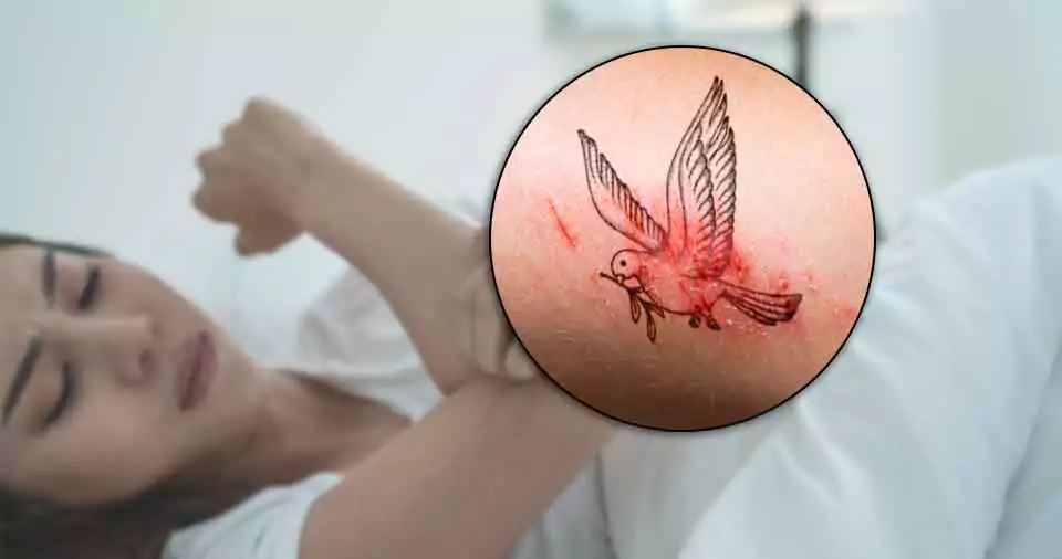Accidentally scratched my tattoo in my sleep