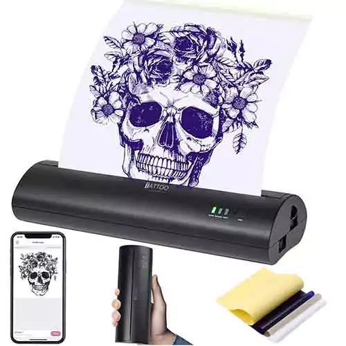 Atelics cordless tattoo transfer stencil printer