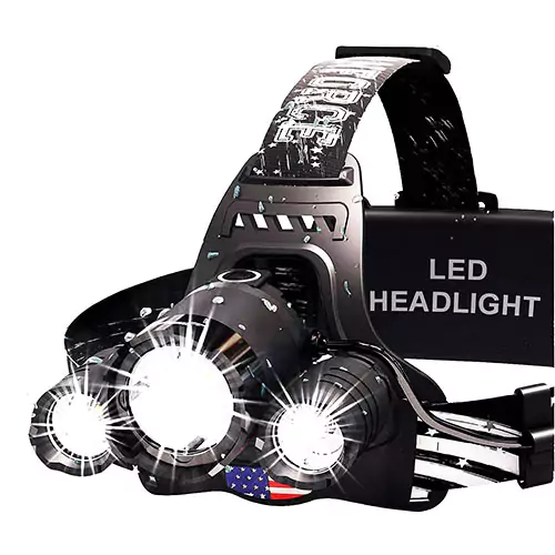 Danforce USB rechargeable LED head lamp