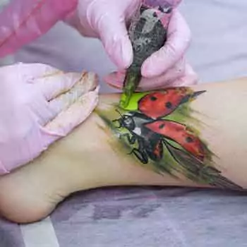 Difficulty making colorful tattoos