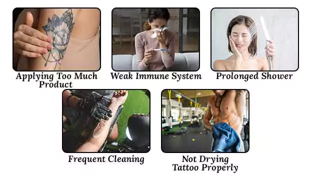 Reasons behind tattoo bubble forming