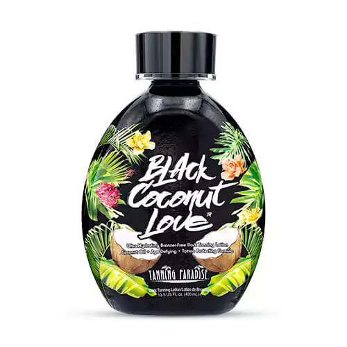 Tanning paradise black coconut love tanning lotion