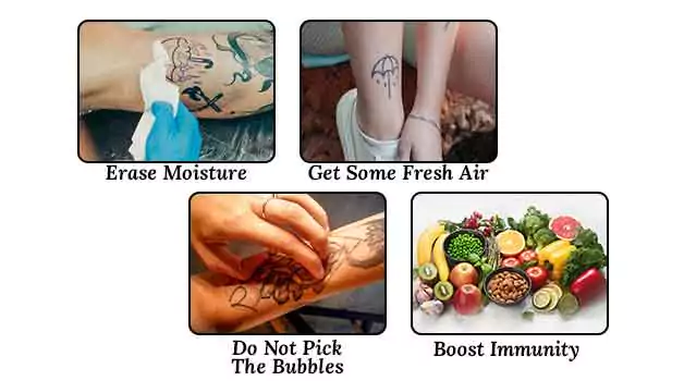 Ways to fix tattoo bubbling
