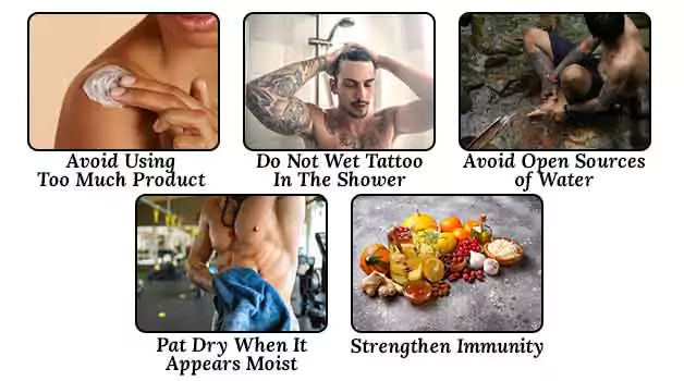 Ways to prevent tattoo bubble from forming