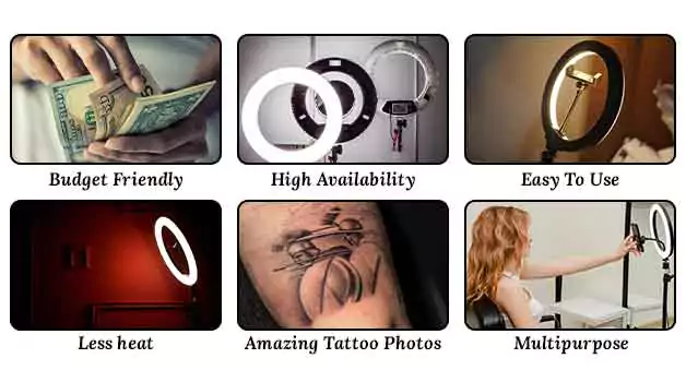 12 Benefits of using ring lights for tattooing