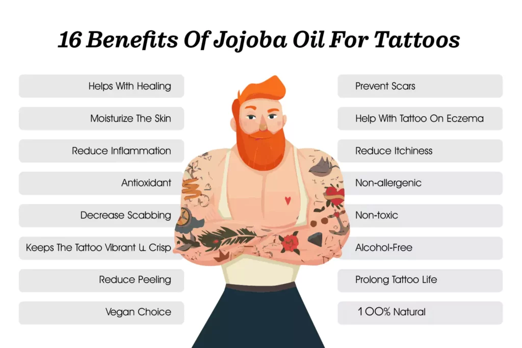 16 Benefits of jojoba oil for tattoos