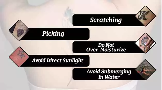 5 Things not to do when tattoo is overly dry