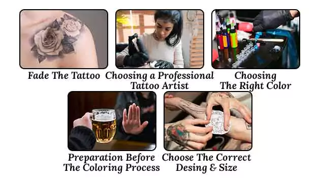 5 Things to do if you want to color over a black tattoo