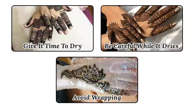 Aftercare steps for henna tattoos