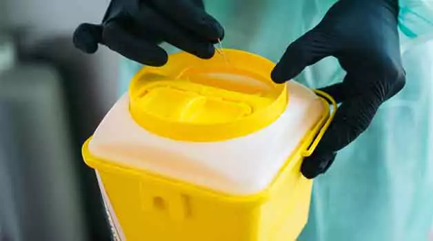 Disposing of tattoo needles