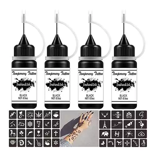 Freehand ink temporary tattoo Kit jagua gel