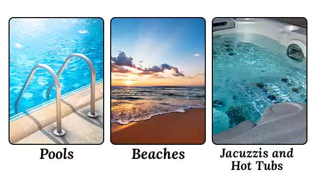 Henna tattoo and swimming