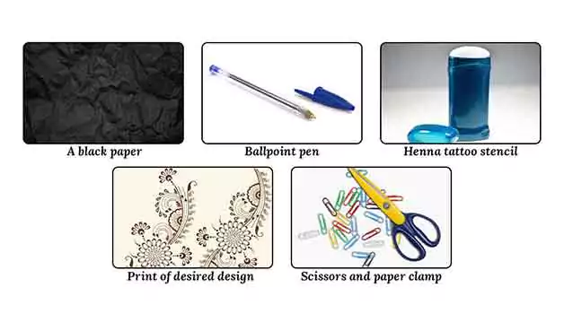 How to make henna tattoo stencils at home ..