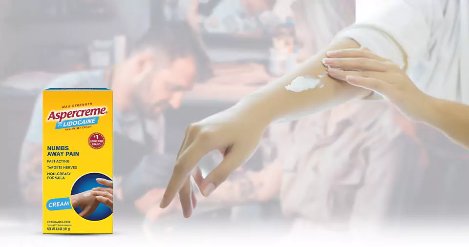 How to use aspercrème before tattoo