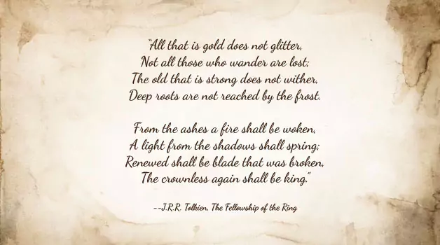 Not all who wander are lost tattoo Origin