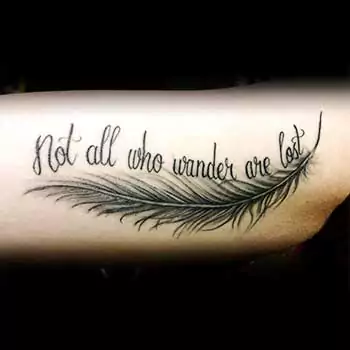 Not all who wander are lost with 