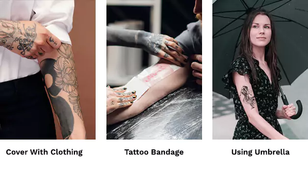 Ways to protect a new tattoo from Sun without sunscreen