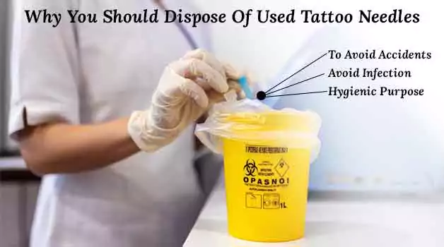 Why you should dispose of used tattoo needles