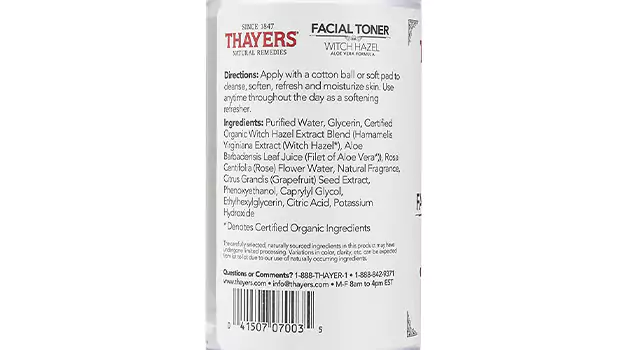 Witch Hazel Composition and properties