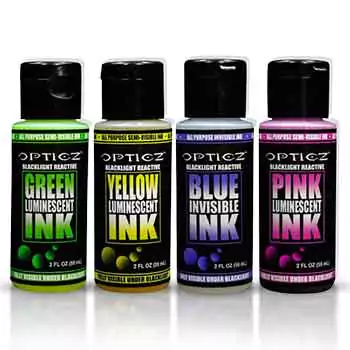 Best for Activated Multi Color – Opticz UV Blacklight Reactive Luminescent 2 oz