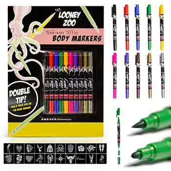 Best-for-all-ages-looney-zoo-temporary-tattoo-markers-for-skin