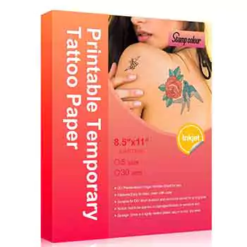 Best for skin friendly - stampcolour printable temporary tattoo paper
