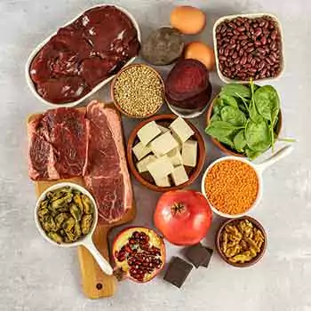 Eat iron-rich foods