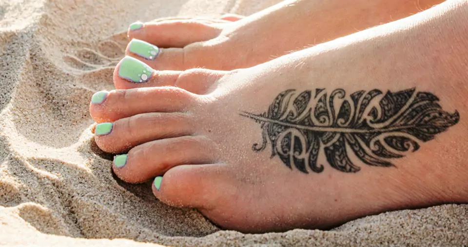 How to cover a new tattoo at the beach