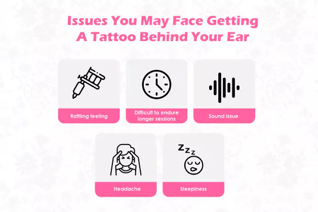 Issues you May face getting a tattoo behind your ear